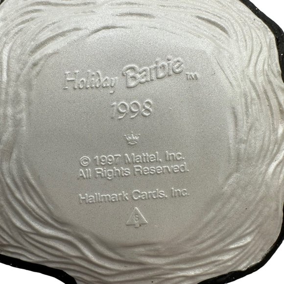 Hallmark Keepsake Ornament Holiday Barbie1998 Collector's Series Vintage Christm - Picture 8 of 11